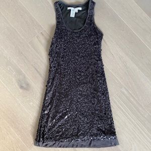 Max studio grey sequins bodycon dress